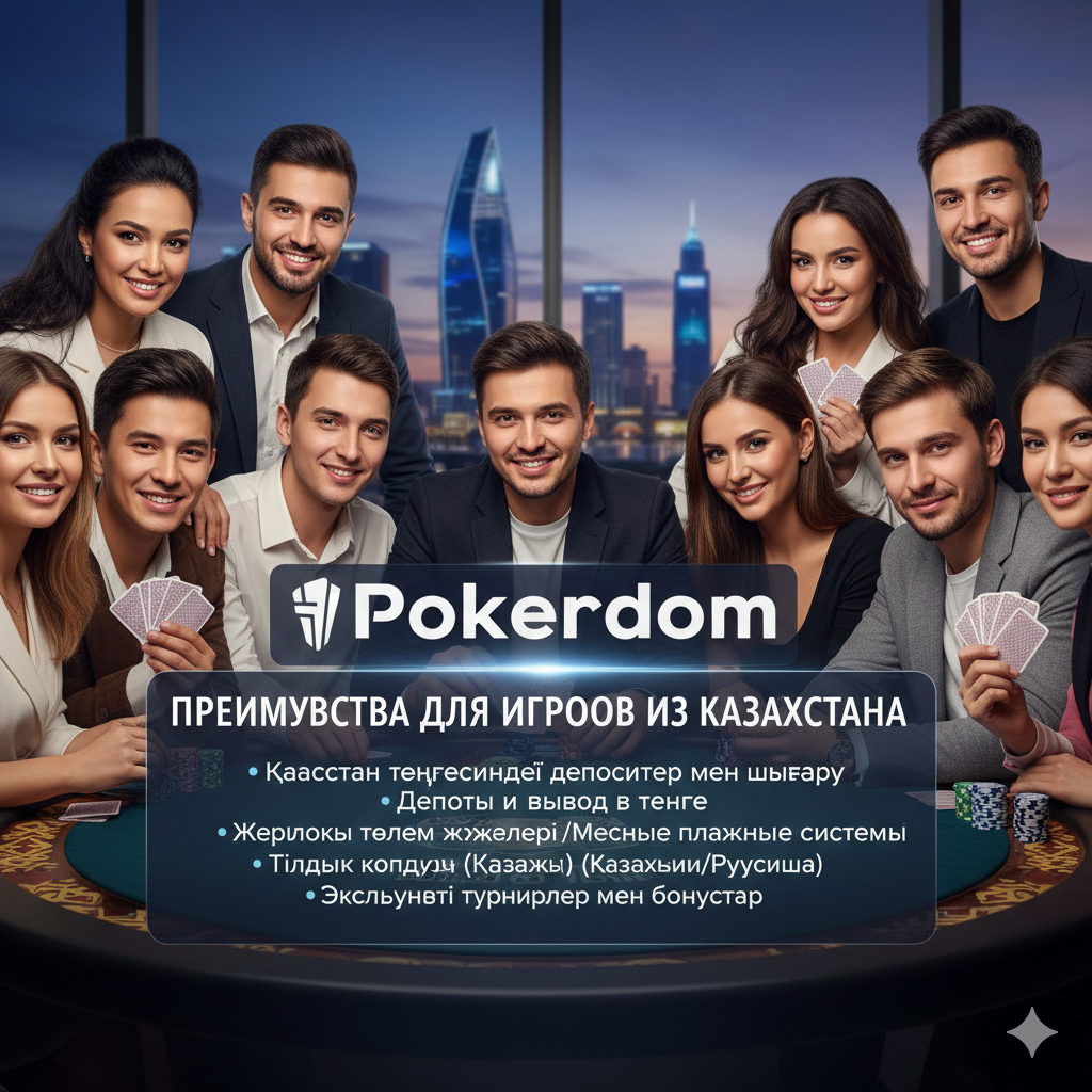 Advantages of playing at Pokerdom for players from Kazakhstan