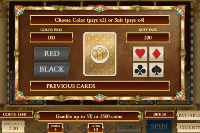 Таблица выплат символов в слоте Book of Dead