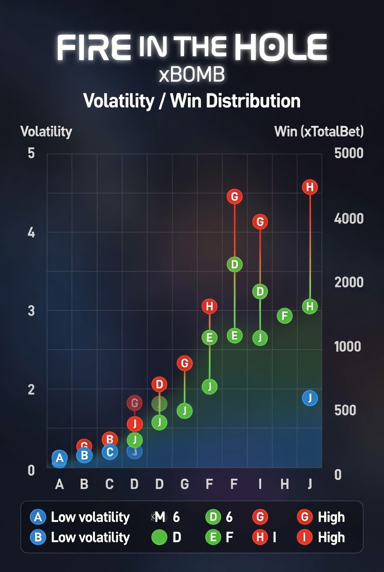 Distribution of wins by size: mostly small, rare large peaks