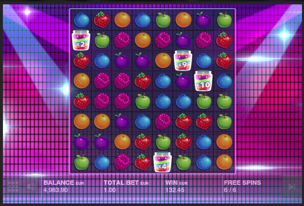 Символы слота Jammin Jars: фрукты и джем-банки на платформе Pokerdom