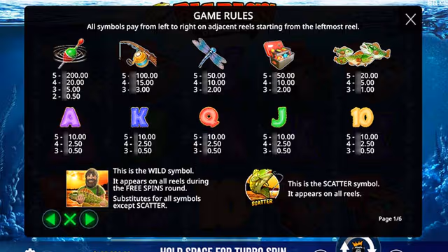 Big Bass Bonanza тегін айналдырулар бонустық раунды Wild балықшымен