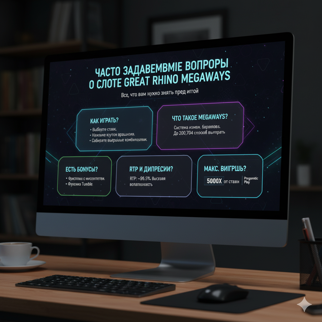 Часто задаваемые вопросы о слоте Great Rhino Megaways