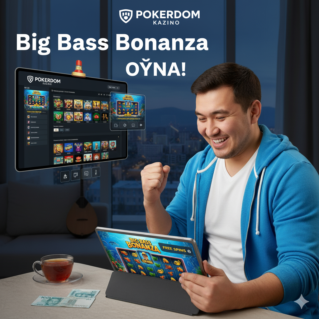 Қазақстандағы Pokerdom платформасындағы Big Bass Bonanza