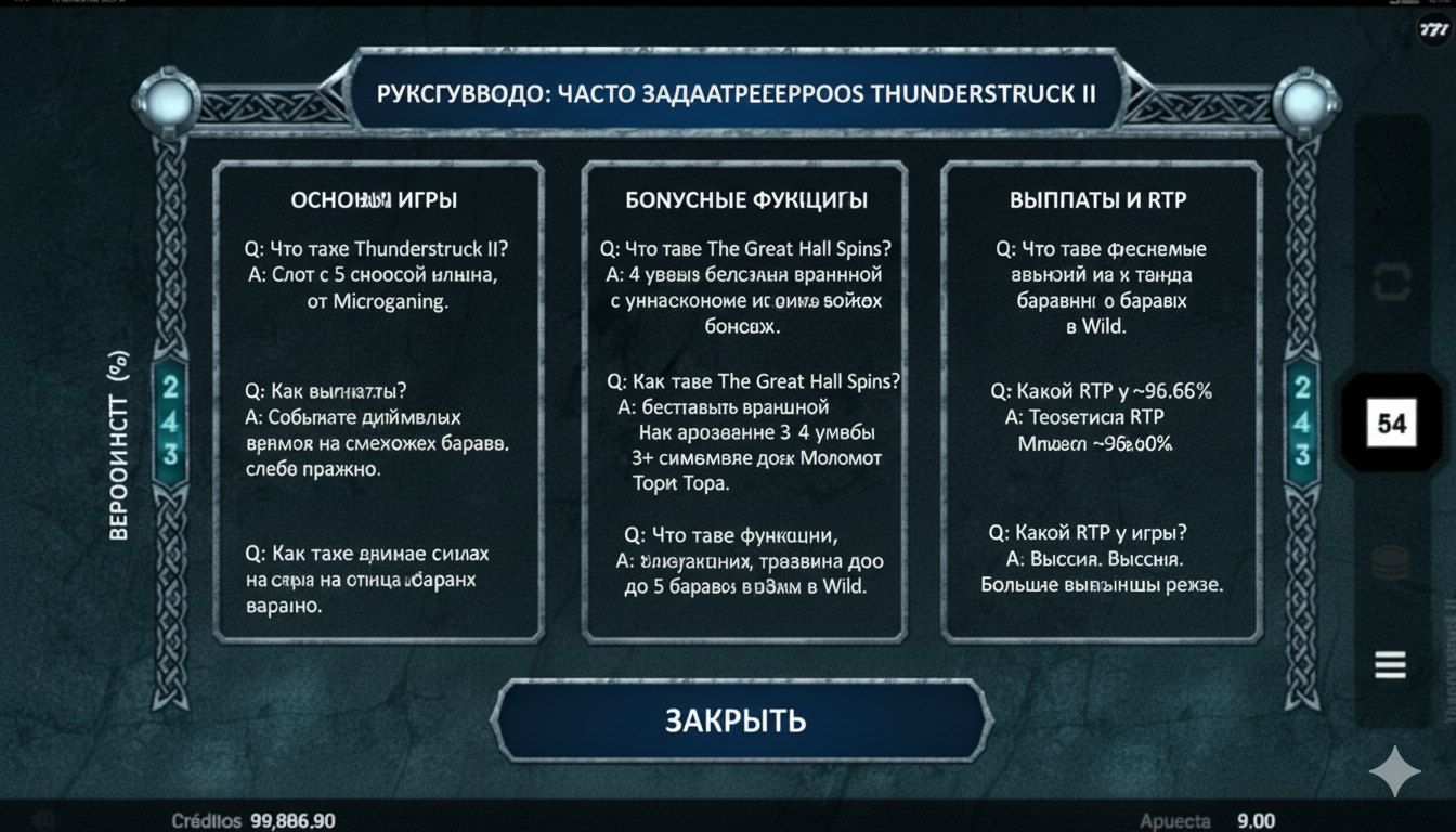 Thunderstruck II tez-tez beriladigan savollar bo‘yicha qo‘llanma