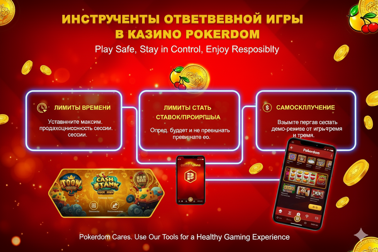 Инструменты ответственной игры в казино Pokerdom