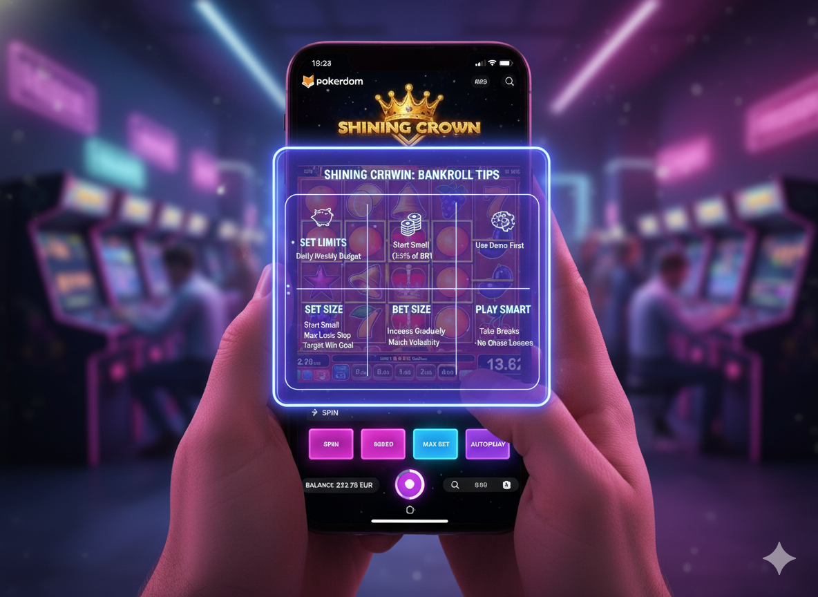 Советы по управлению банкроллом в слоте Shining Crown