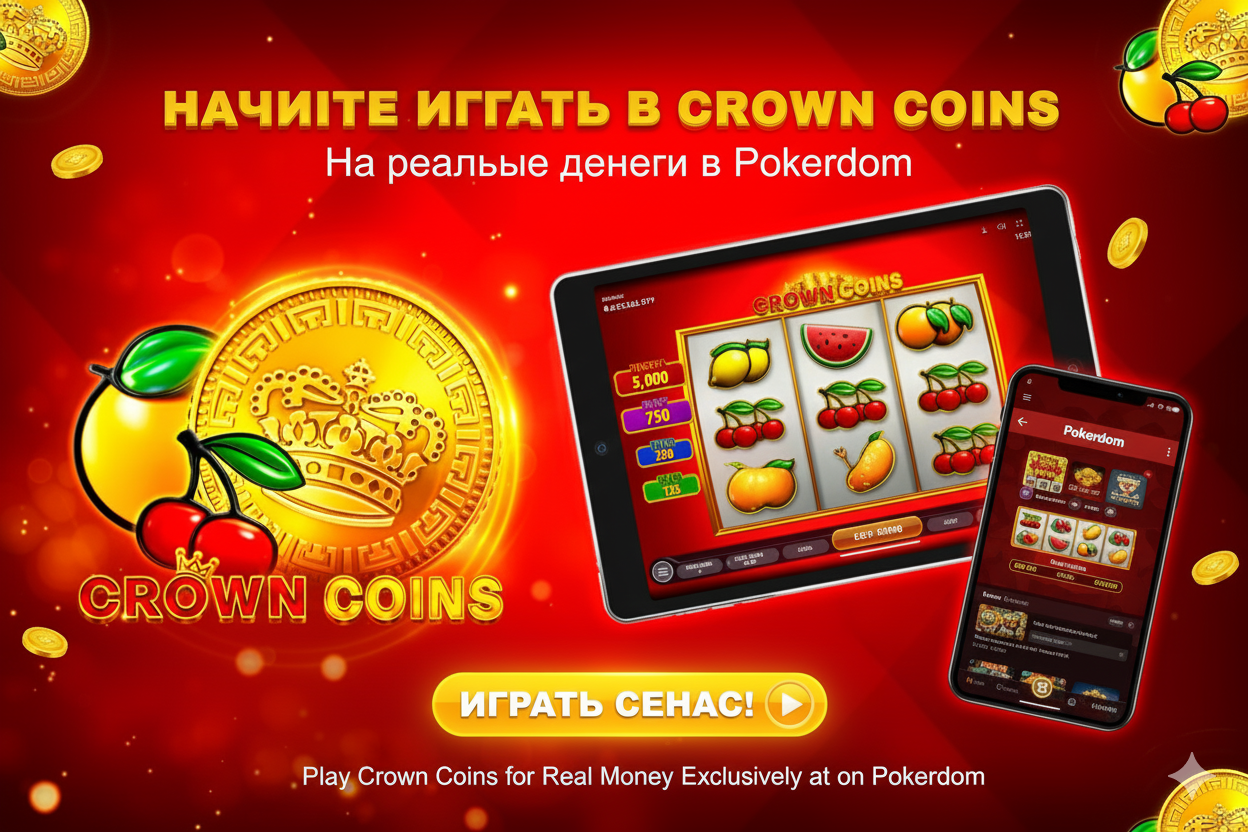 Начните играть в Crown Coins на реальные деньги в Pokerdom
