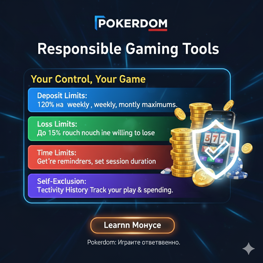 Инструменты ответственной игры в Pokerdom