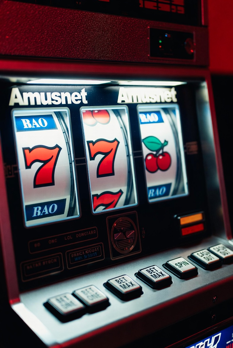 Пример интерфейса игрового автомата Amusnet с классическим расположением барабанов