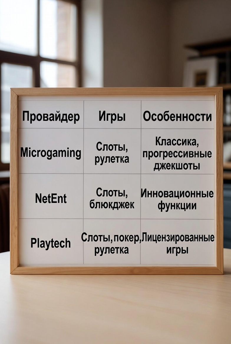 Сравнительная таблица провайдеров на Покердом