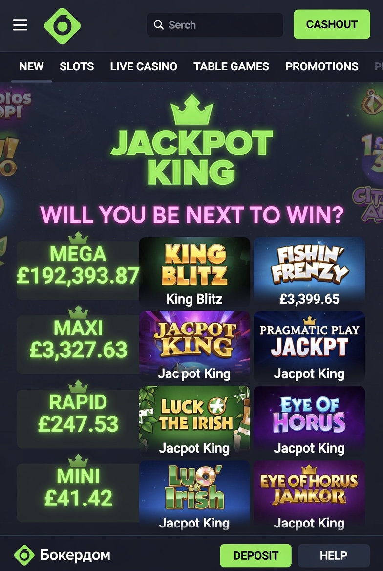 Система Jackpot King в играх Blueprint Gaming на Покердом