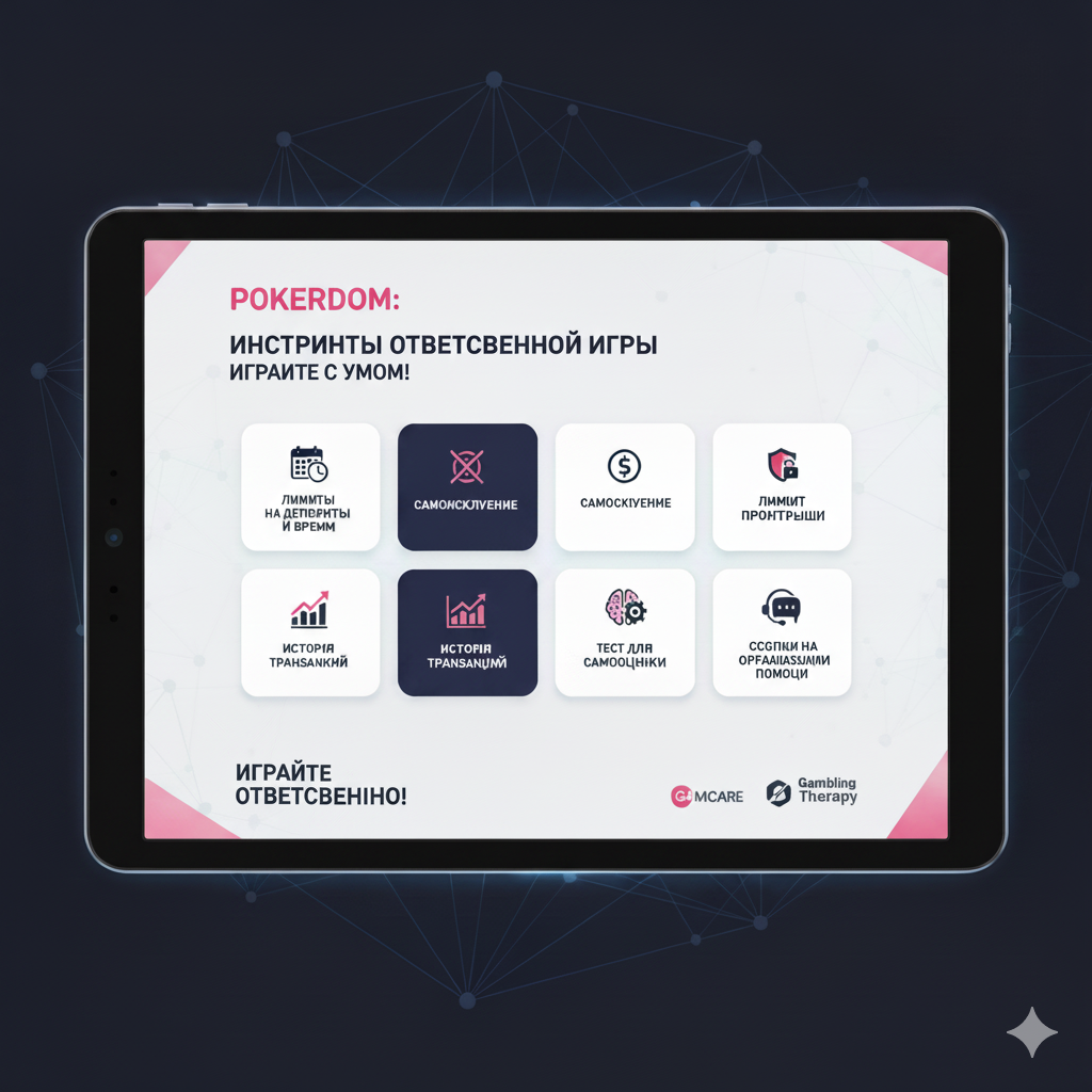 Инструменты ответственной игры в Pokerdom